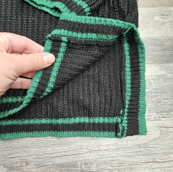 Harry Potter Slytherin Hooded Sweater Black Green Adult Medium - Picture 6 of 9